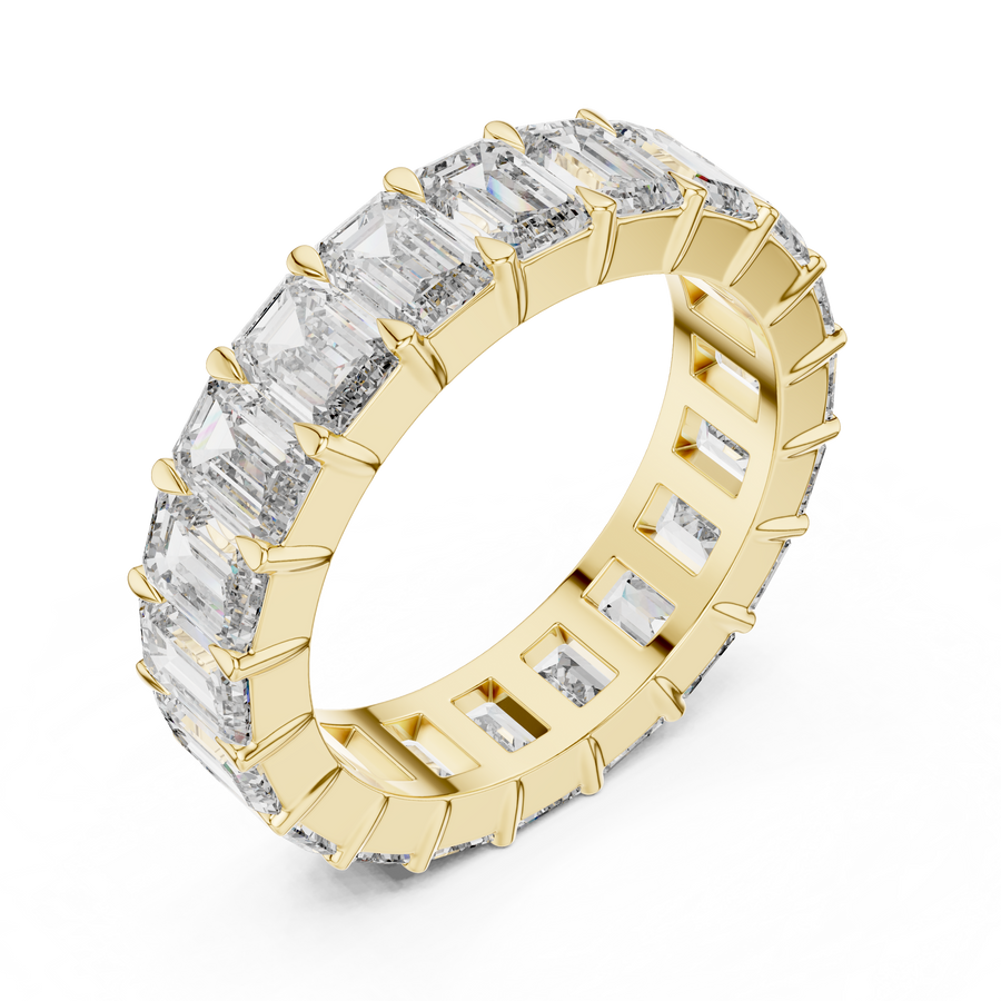 Virellia Emerald-Cut Diamond Eternity Ring
