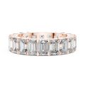 Virellia Emerald-Cut Diamond Eternity Ring