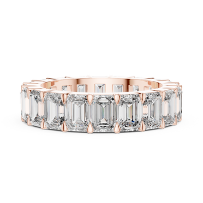 Virellia Emerald-Cut Diamond Eternity Ring