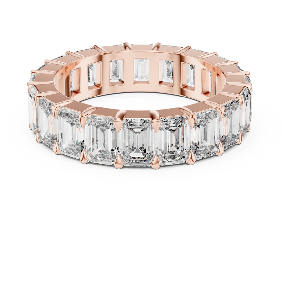 Virellia Emerald-Cut Diamond Eternity Ring