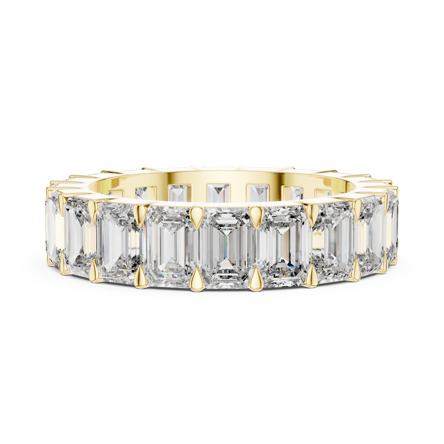 Virellia Emerald-Cut Diamond Eternity Ring