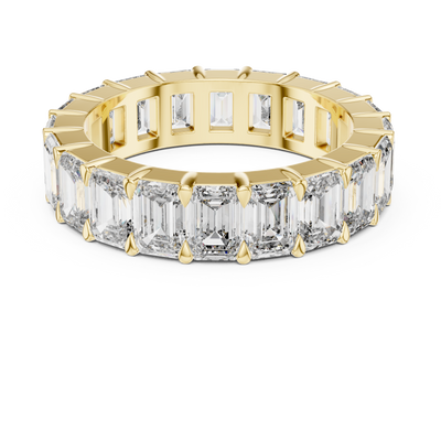 Virellia Emerald-Cut Diamond Eternity Ring