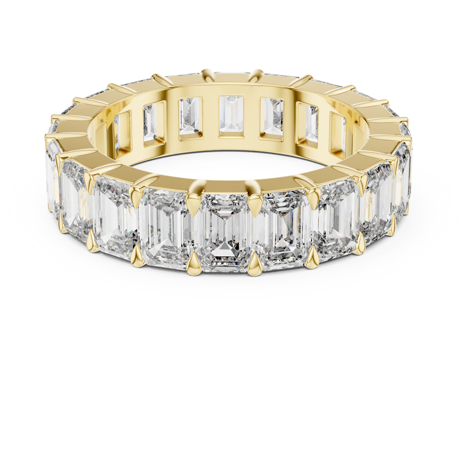 Virellia Emerald-Cut Diamond Eternity Ring