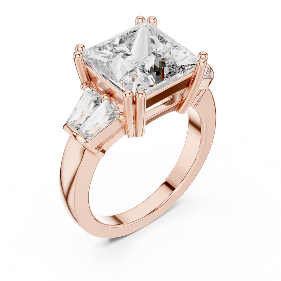 Avenoria Princess-Cut Diamond Ring