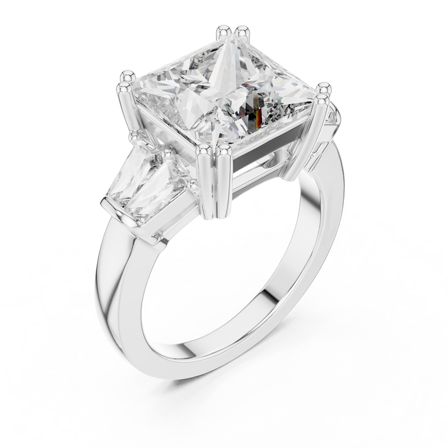 Avenoria Princess-Cut Diamond Ring