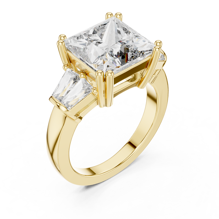 Avenoria Princess-Cut Diamond Ring