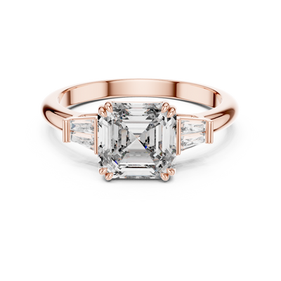 Isavelle 7 mm Emerald-Cut Diamond Ring