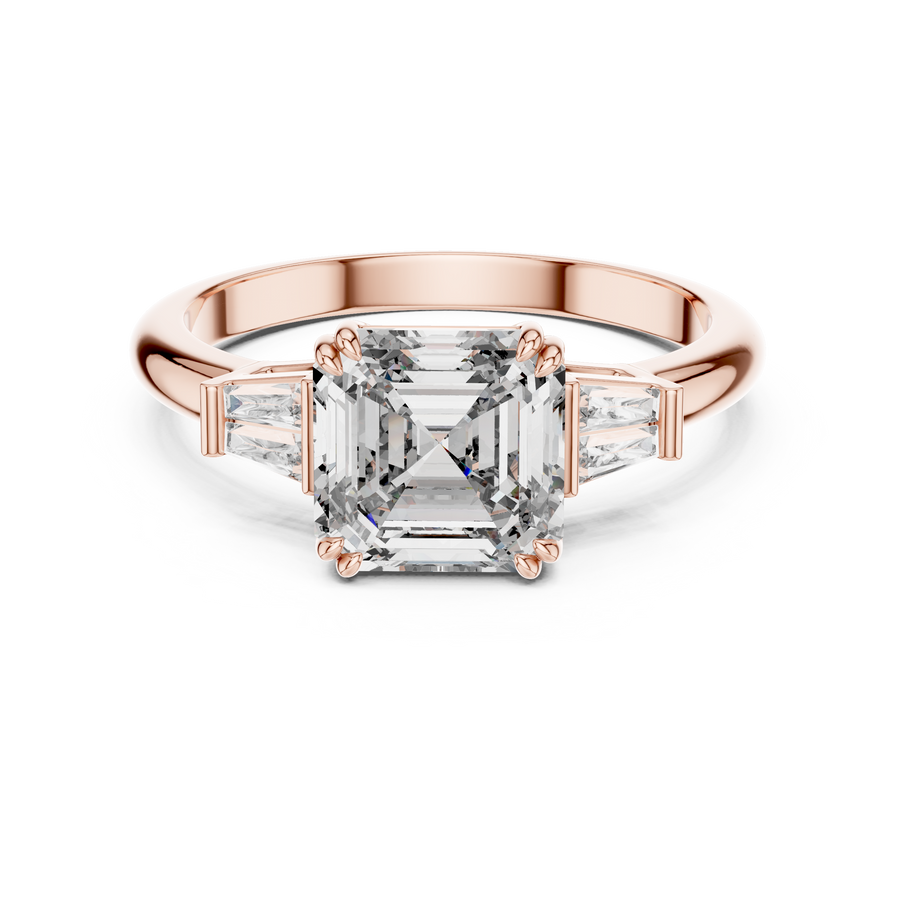Isavelle 7 mm Emerald-Cut Diamond Ring