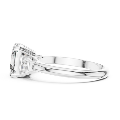 Isavelle 7 mm Emerald-Cut Diamond Ring
