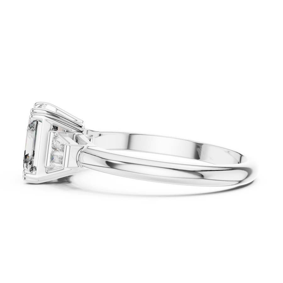 Isavelle 7 mm Emerald-Cut Diamond Ring