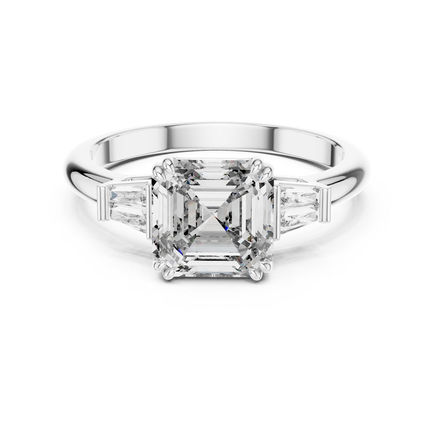 Isavelle 7 mm Emerald-Cut Diamond Ring