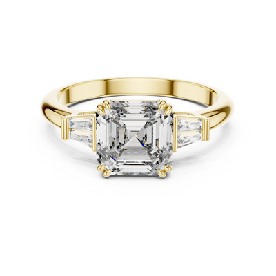 Isavelle 7 mm Emerald-Cut Diamond Ring