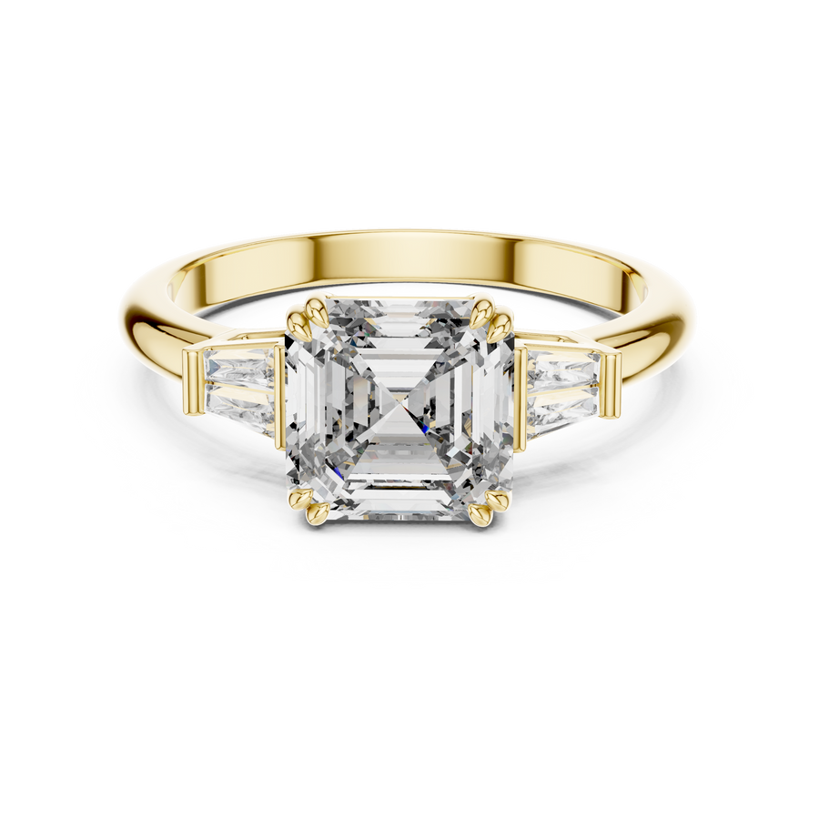 Isavelle 7 mm Emerald-Cut Diamond Ring