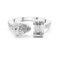 Mirevane Emerald & Pear Diamond Ring
