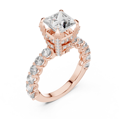 Nerissa 6.9 mm Princess Diamond Ring
