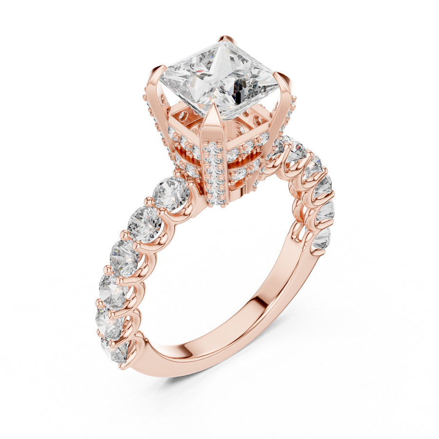 Nerissa 6.9 mm Princess Diamond Ring