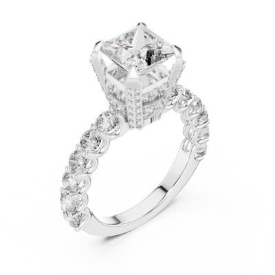 Nerissa 6.9 mm Princess Diamond Ring