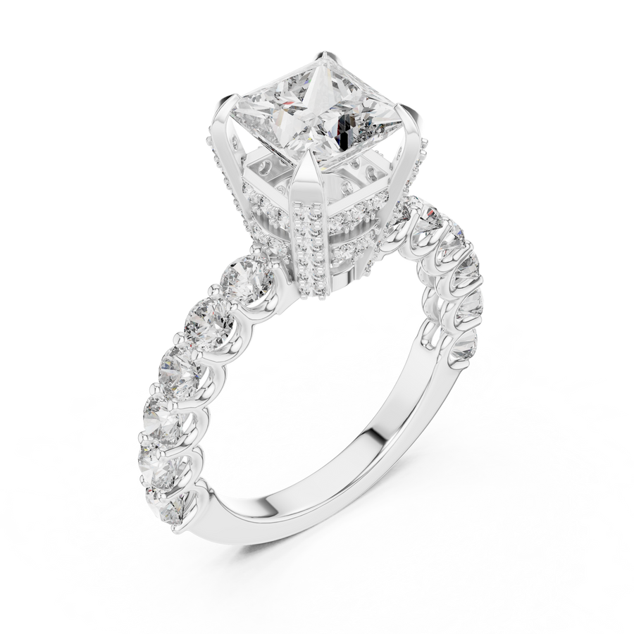 Nerissa 6.9 mm Princess Diamond Ring