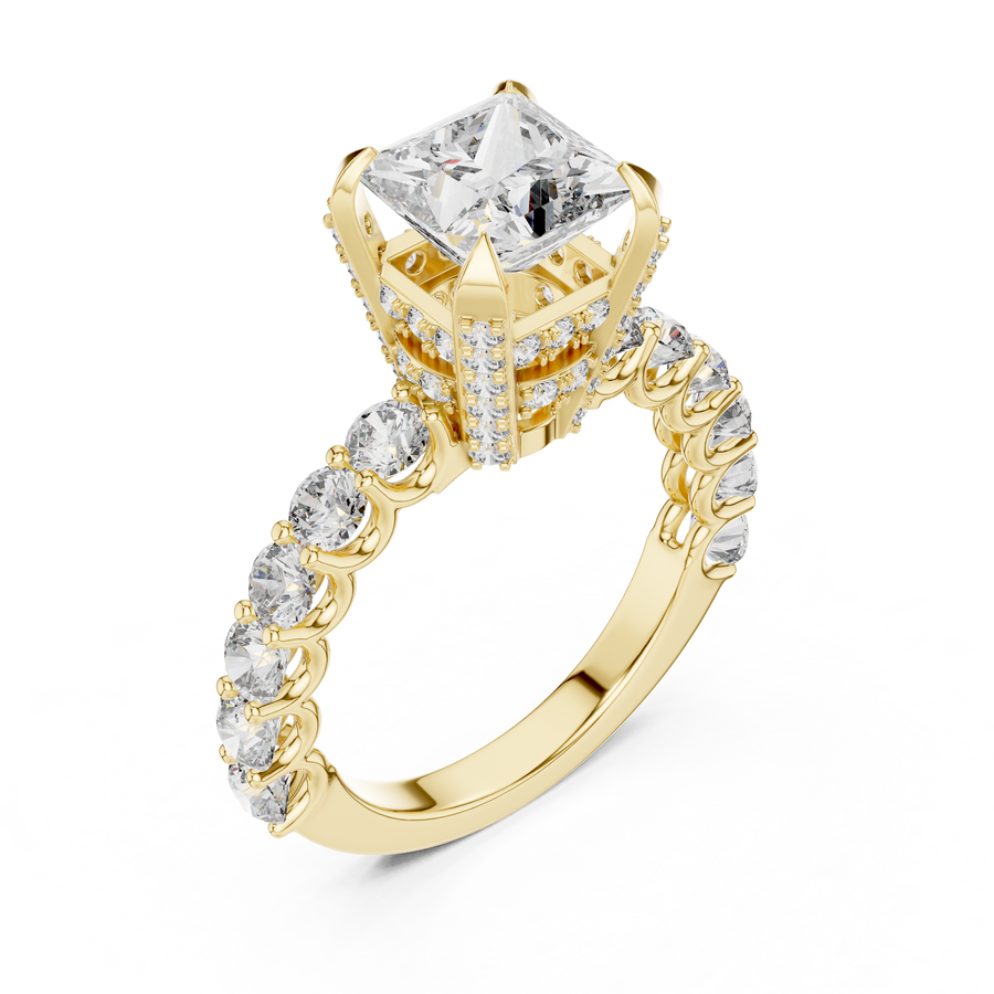 Nerissa 6.9 mm Princess Diamond Ring
