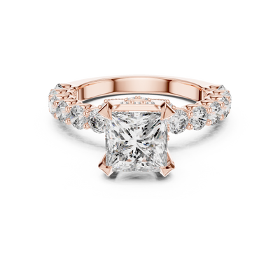 Nerissa 6.9 mm Princess Diamond Ring