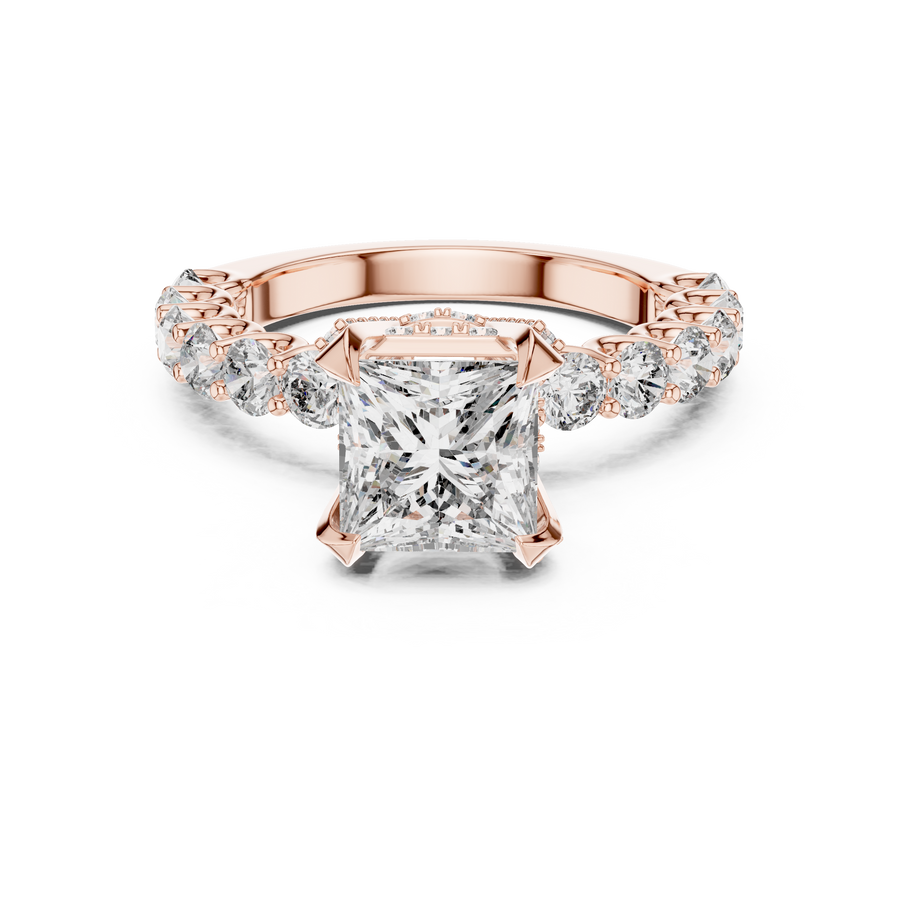 Nerissa 6.9 mm Princess Diamond Ring
