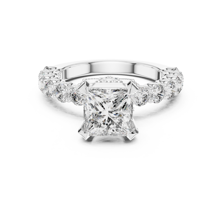 Nerissa 6.9 mm Princess Diamond Ring
