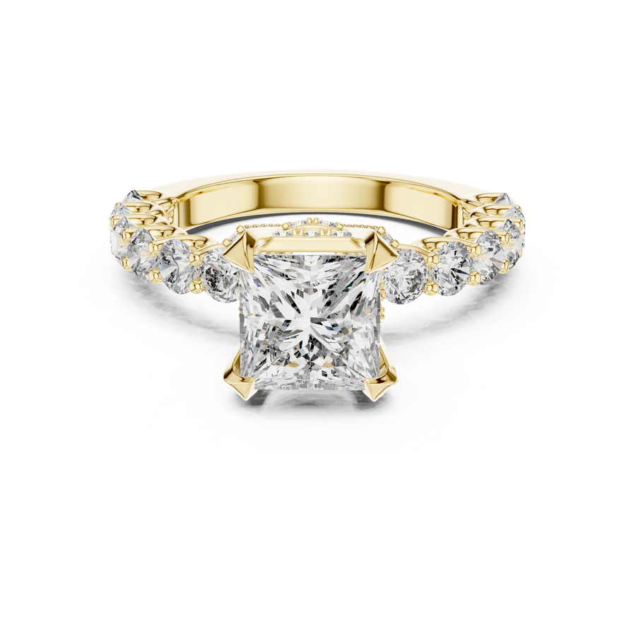 Nerissa 6.9 mm Princess Diamond Ring