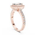 Valeriane 7 × 5 mm Emerald-Cut Diamond Ring