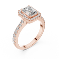 Valeriane 7 × 5 mm Emerald-Cut Diamond Ring