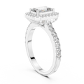 Valeriane 7 × 5 mm Emerald-Cut Diamond Ring
