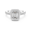 Valeriane 7 × 5 mm Emerald-Cut Diamond Ring