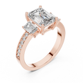 Caledria Emerald-Cut Diamond Ring