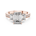 Caledria Emerald-Cut Diamond Ring