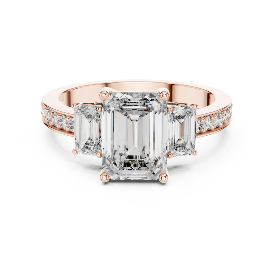 Caledria Emerald-Cut Diamond Ring