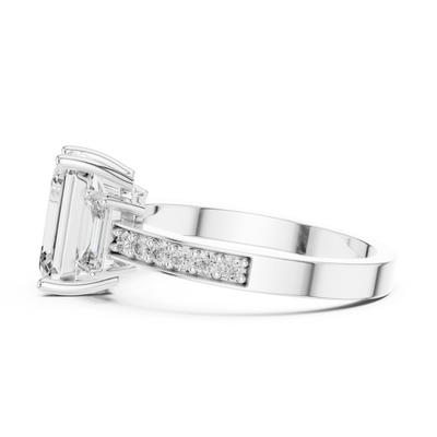 Caledria Emerald-Cut Diamond Ring