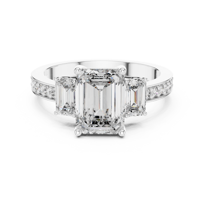 Caledria Emerald-Cut Diamond Ring