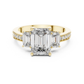 Caledria Emerald-Cut Diamond Ring