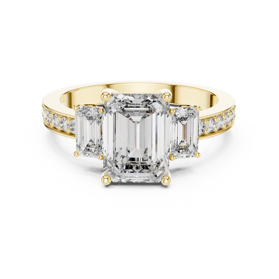 Caledria Emerald-Cut Diamond Ring