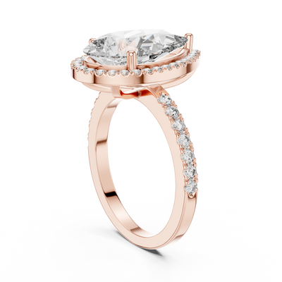 Thalienne 14.5 mm Pear Diamond Ring