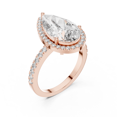 Thalienne 14.5 mm Pear Diamond Ring