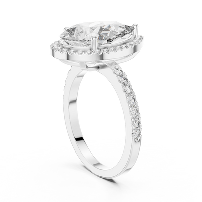 Thalienne 14.5 mm Pear Diamond Ring