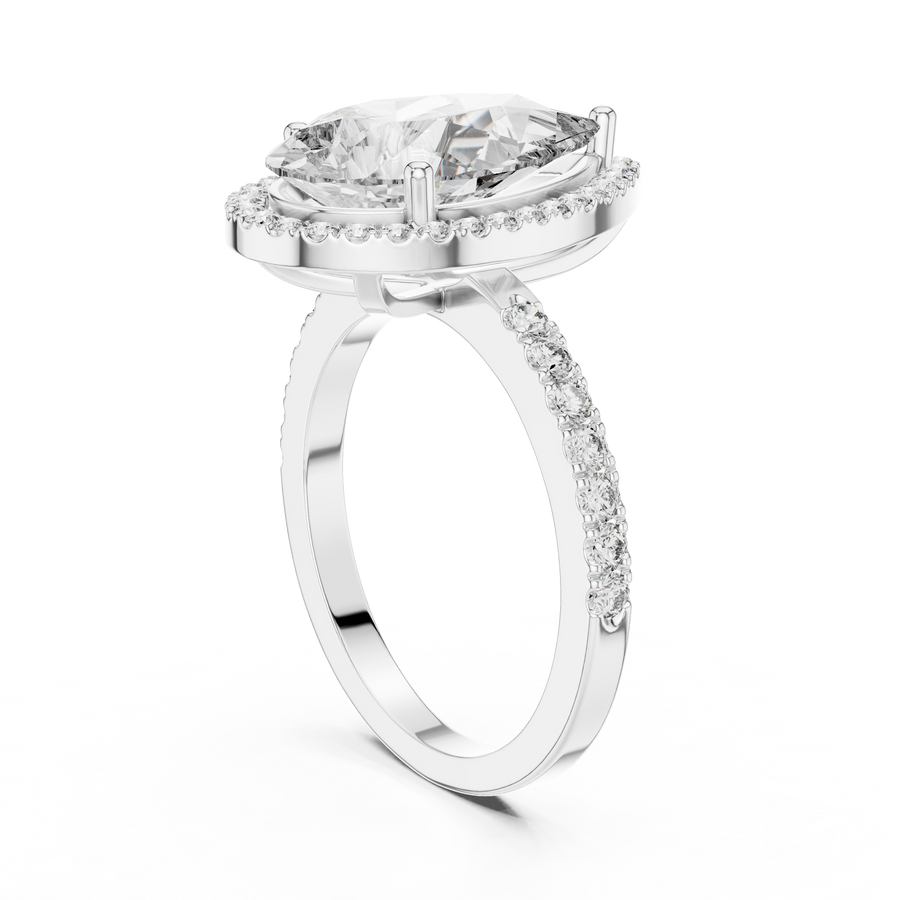 Thalienne 14.5 mm Pear Diamond Ring