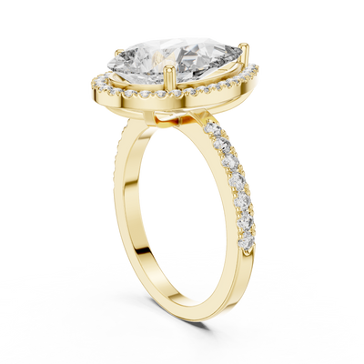 Thalienne 14.5 mm Pear Diamond Ring