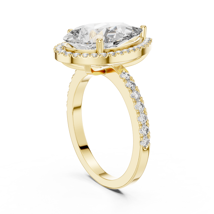 Thalienne 14.5 mm Pear Diamond Ring