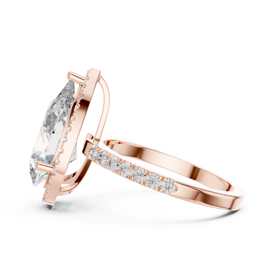 Thalienne 14.5 mm Pear Diamond Ring