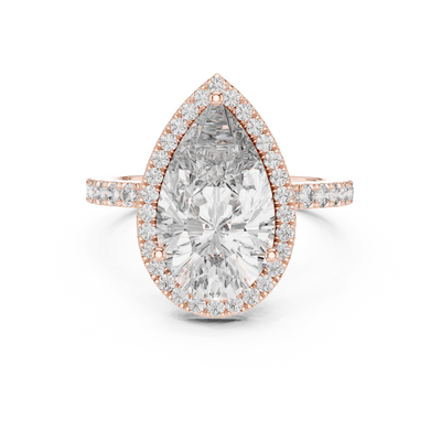 Thalienne 14.5 mm Pear Diamond Ring