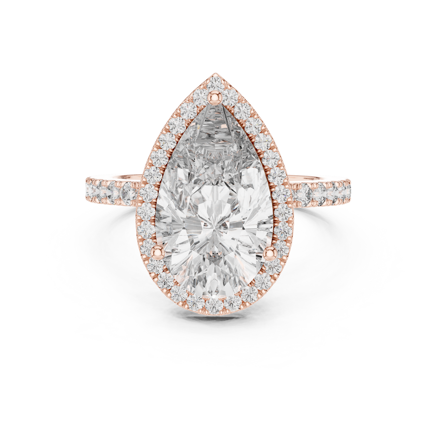 Thalienne 14.5 mm Pear Diamond Ring
