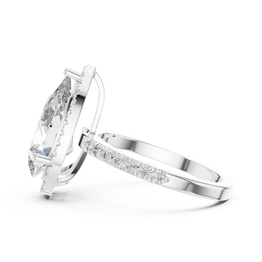 Thalienne 14.5 mm Pear Diamond Ring