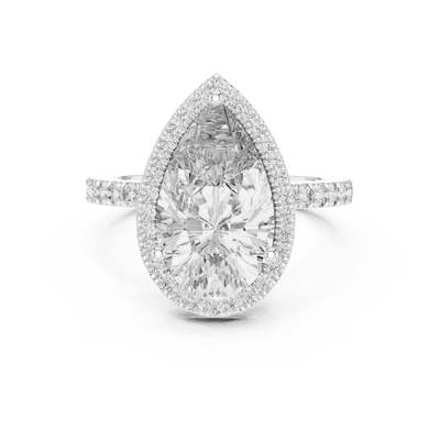 Thalienne 14.5 mm Pear Diamond Ring