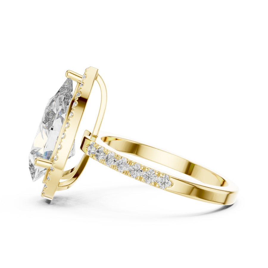 Thalienne 14.5 mm Pear Diamond Ring